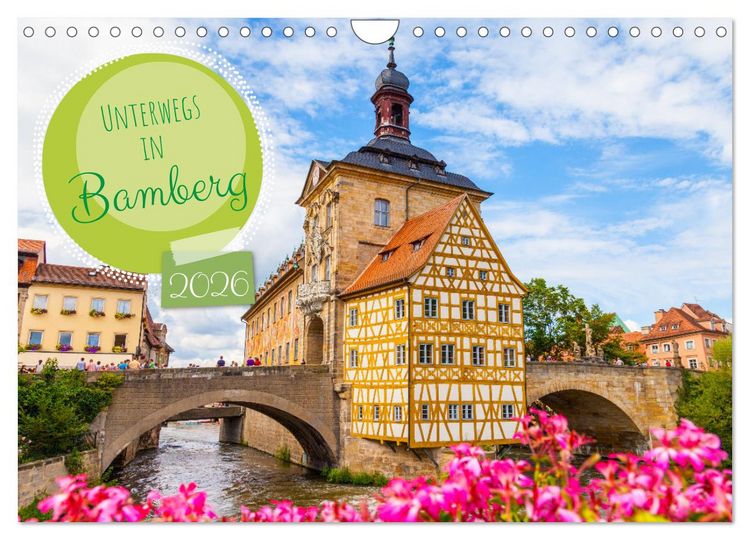 Produktbild: Unterwegs in Bamberg (Wandkalender 2026 DIN A4 quer), CALVENDO Monatskalender