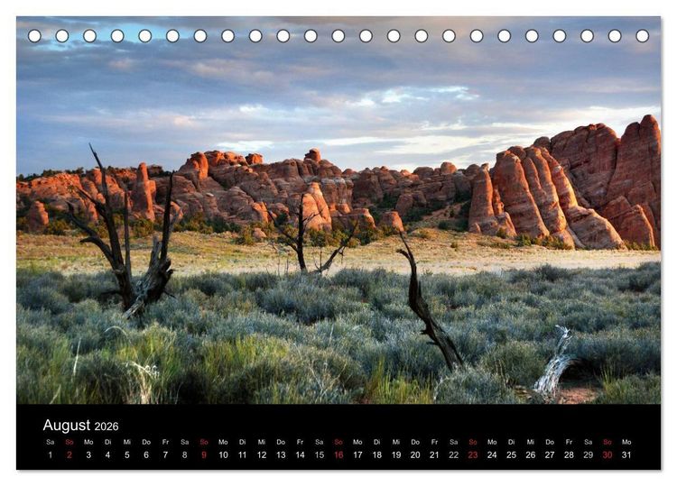 Produktbild: S&uuml;dwesten der USA - Klassiker und Geheimnisse (Tischkalender 2026 DIN A5 quer), CALVENDO Monatskalender