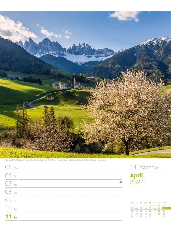 Produktbild: Faszination Alpenwelt Wochenplaner Kalender 2027