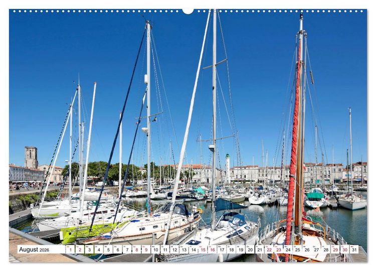Produktbild: Ein Sommer in La Rochelle vom Frankfurter Taxifahrer Petrus Bodenstaff (hochwertiger Premium Wandkalender 2026 DIN A2 quer), Kunstdruck in Hochglanz