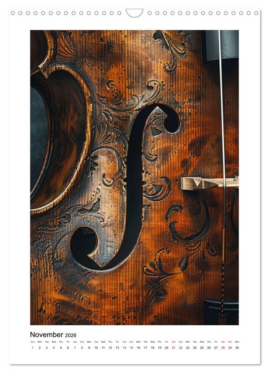 Produktbild: Violin Enjoyment (Wall Calendar 2026 DIN A3 portrait), CALVENDO 12 Month Wall Calendar