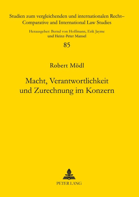 Produktbild: Macht, Verantwortlichkeit und Zurechnung im Konzern