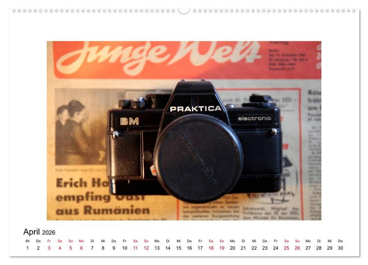 Produktbild: Kameras der DDR (Wandkalender 2026 DIN A2 quer), CALVENDO Monatskalender