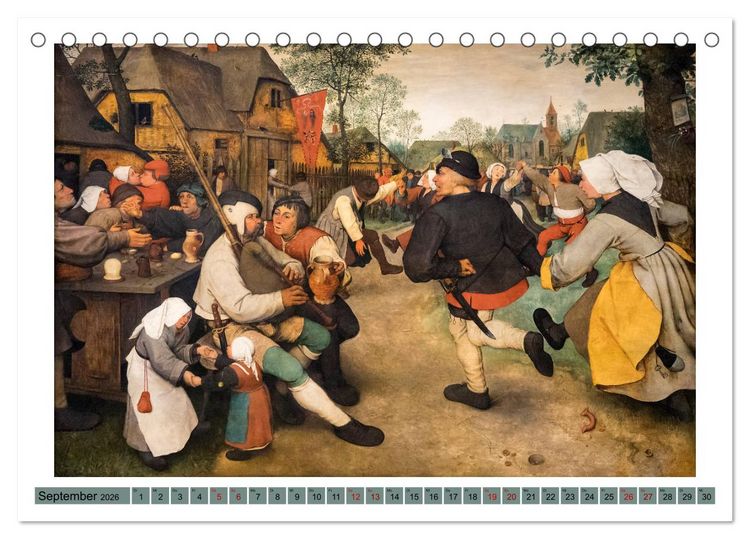 Produktbild: Pieter Bruegel d.&Auml;. (Tischkalender 2026 DIN A5 quer), CALVENDO Monatskalender