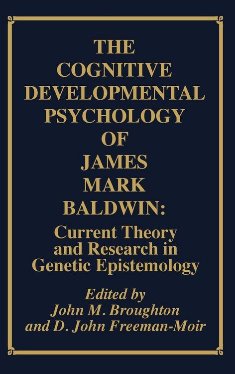 Produktbild: The Cognitive Developmental Psychology of James Mark Baldwin