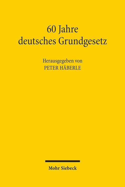 Produktbild: 60 Jahre deutsches Grundgesetz