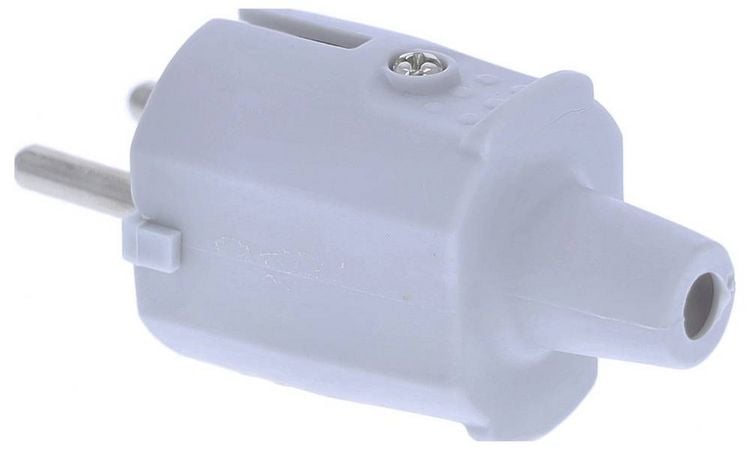 Produktbild: AS Schwabe 62220 Schutzkontaktstecker PVC 230V Grau