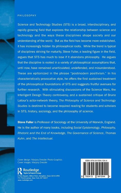 Produktbild: The Philosophy of Science and Technology Studies