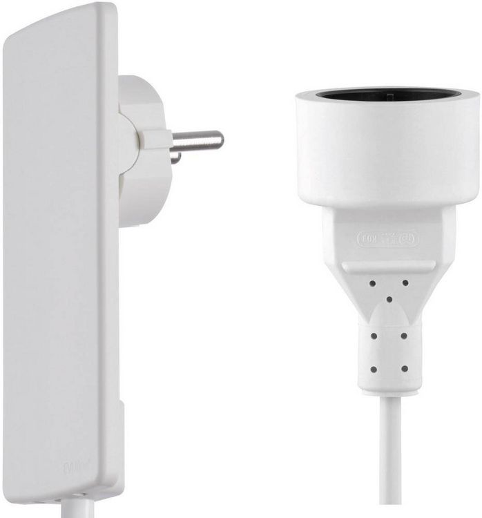 Produktbild: EVOline 151000155300 Strom Verl&auml;ngerungskabel 16A Wei&szlig; 1.50m H05VV-F 3G 1,5mm&sup2;