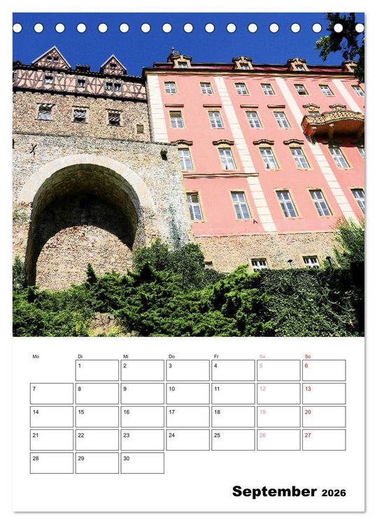Produktbild: Schloss F&uuml;rstenstein in Polen - ein Reiseplaner (Tischkalender 2026 DIN A5 hoch), CALVENDO Monatskalender