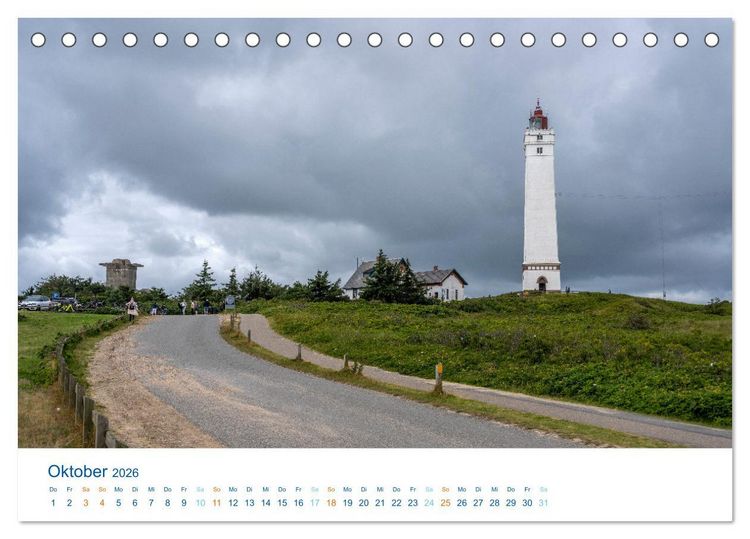Produktbild: D&auml;nemarks Nordseek&uuml;ste - S&uuml;dj&uuml;tland (Tischkalender 2026 DIN A5 quer), CALVENDO Monatskalender