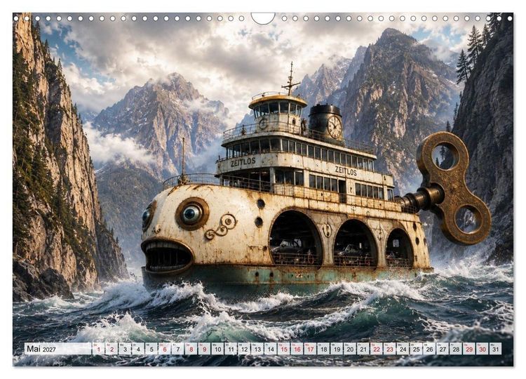 Produktbild: Aufgezogen und abgelegt (Wandkalender 2027 DIN A3 quer), CALVENDO Monatskalender