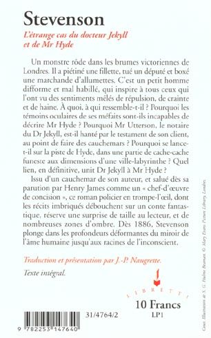 Produktbild: L'&eacute;trange cas du Dr Jekyll et de Mr Hyde