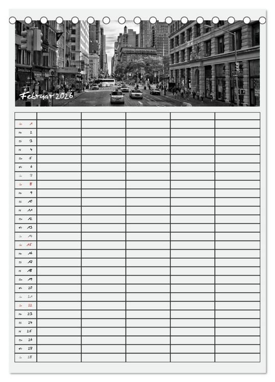 Produktbild: NEW YORK CITY Teamplaner (Tischkalender 2026 DIN A5 hoch), CALVENDO Monatskalender