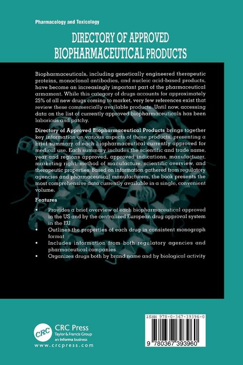 Produktbild: Directory of Approved Biopharmaceutical Products