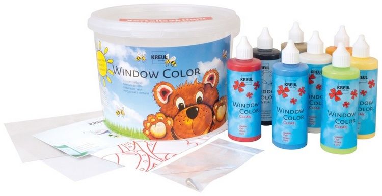 Produktbild: KREUL Window Color Set Powerpack B&auml;r 7 x 125 ml