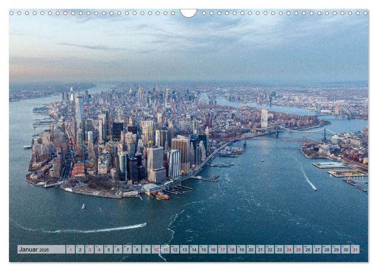 Produktbild: New York - United States of America (Wandkalender 2026 DIN A3 quer), CALVENDO Monatskalender
