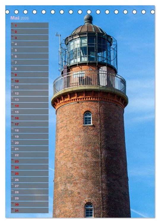 Produktbild: Ostsee Tour Deutschland - maritime Highlights (Tischkalender 2026 DIN A5 hoch), CALVENDO Monatskalender