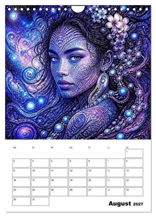 Produktbild: Mystische Gesichter der Unendlichkeit (Wandkalender 2027 DIN A4 hoch), CALVENDO Monatskalender