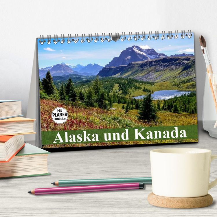 Produktbild: Alaska und Kanada (Tischkalender 2026 DIN A5 quer), CALVENDO Monatskalender