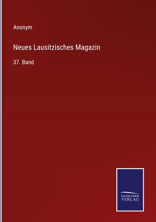 Produktbild: Neues Lausitzisches Magazin