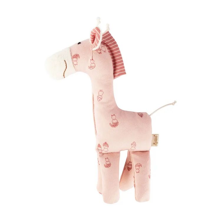 Produktbild: Sigikid 39978 - Greifling Giraffe, sigibaby, rosa, Baumwolle, 23 cm