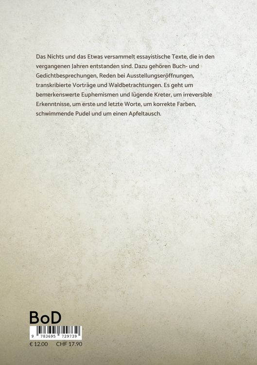 Produktbild: Das Nichts und das Etwas
