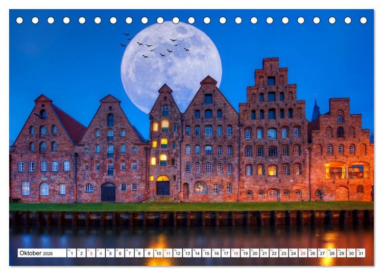 Produktbild: Europas St&auml;dte und D&ouml;rfer (Tischkalender 2026 DIN A5 quer), CALVENDO Monatskalender