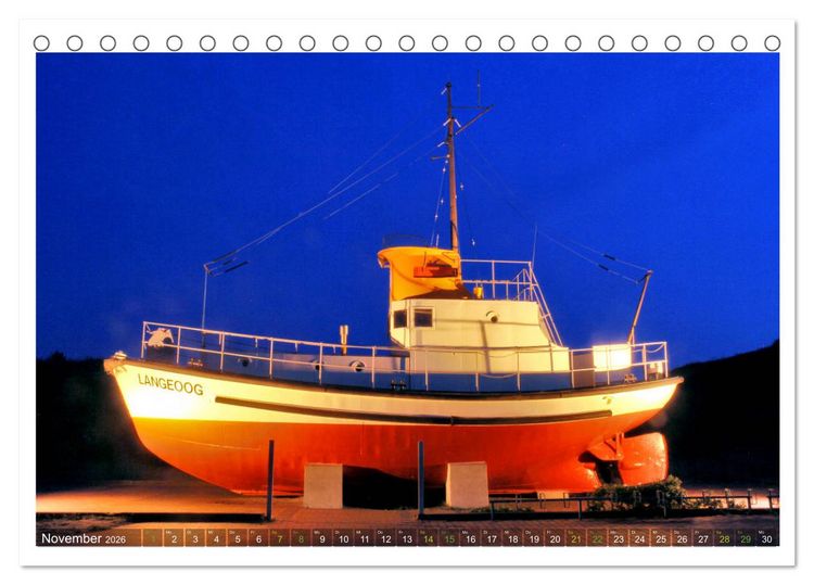 Produktbild: OP LANGEOOG (Tischkalender 2026 DIN A5 quer), CALVENDO Monatskalender