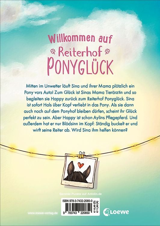 Produktbild: Reiterhof Ponygl&uuml;ck (Band 1) - Ein Pony f&uuml;r Sina