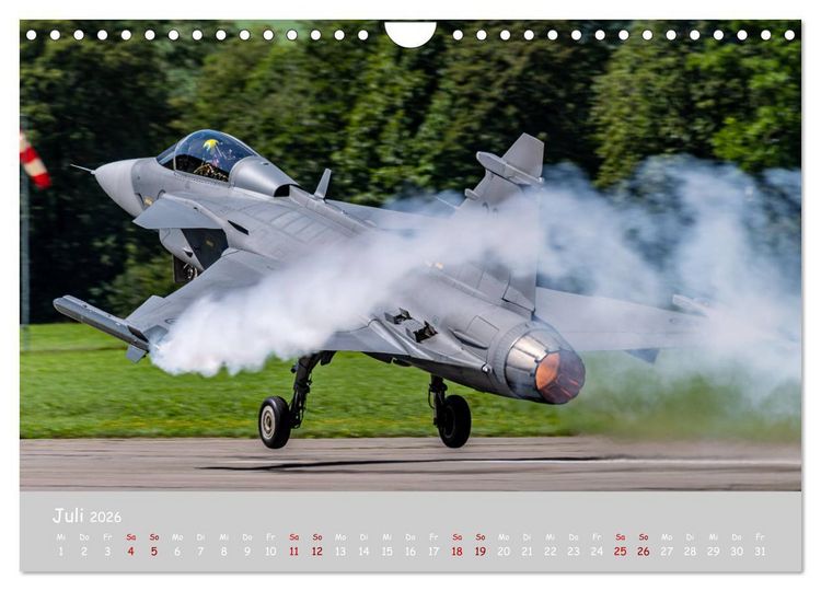 Produktbild: Saab Airpower (Wandkalender 2026 DIN A4 quer), CALVENDO Monatskalender