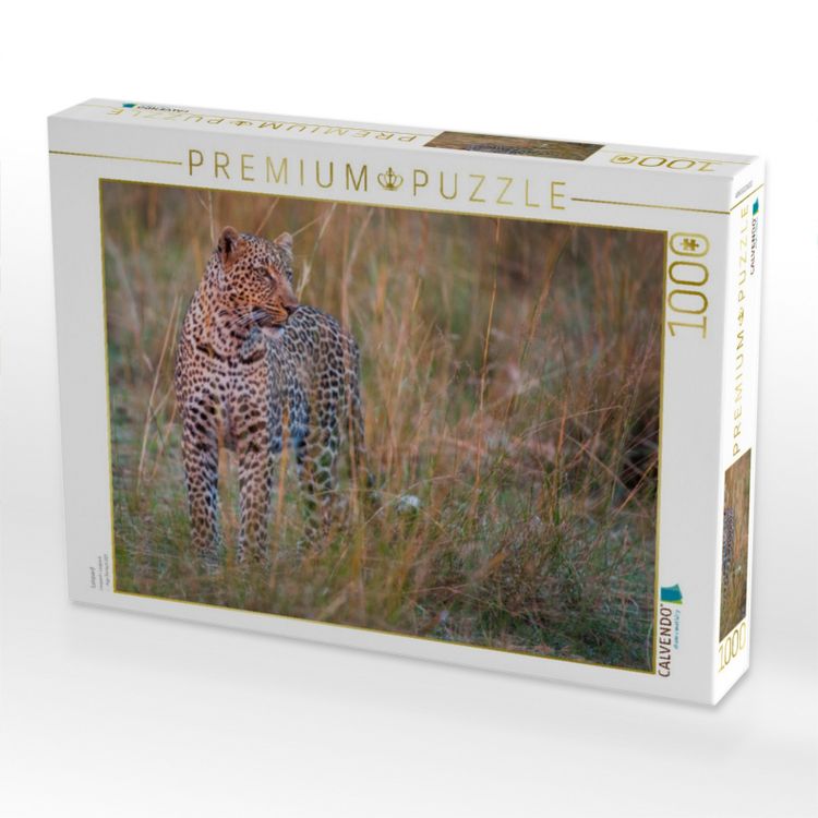 Produktbild: CALVENDO Puzzle Leopard | 1000 Teile Lege-Gr&ouml;&szlig;e 64x48cm Foto-Puzzle f&uuml;r gl&uuml;ckliche Stunden