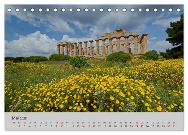 Produktbild: Sizilien 2026 (Tischkalender 2026 DIN A5 quer), CALVENDO Monatskalender
