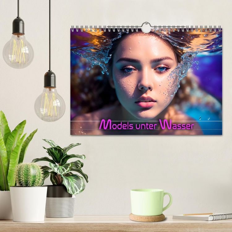 Produktbild: Models unter Wasser (Wandkalender 2026 DIN A4 quer), CALVENDO Monatskalender