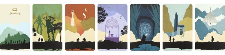 Produktbild: Moleskine Der Herr der Ringe Postkarten (7er-Set)