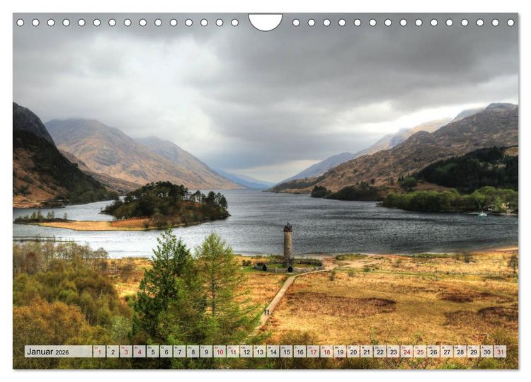 Produktbild: Schottland - Land aus Nebel und Licht (Wandkalender 2026 DIN A4 quer), CALVENDO Monatskalender