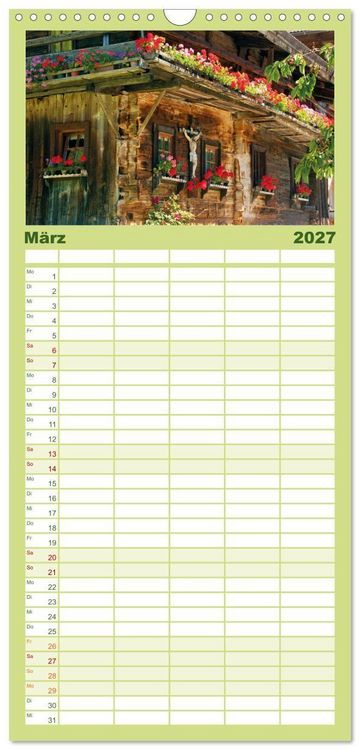 Produktbild: Familienplaner 2027 - Alte Zeitzeugen mit 5 Spalten (Wandkalender, 21 x 45 cm) CALVENDO