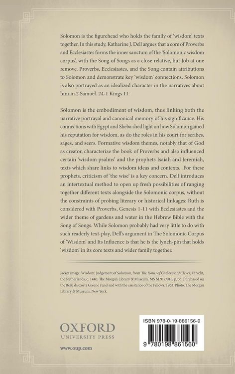 Produktbild: SOLOMON CORPUS WISDOM & INFLUENCE C