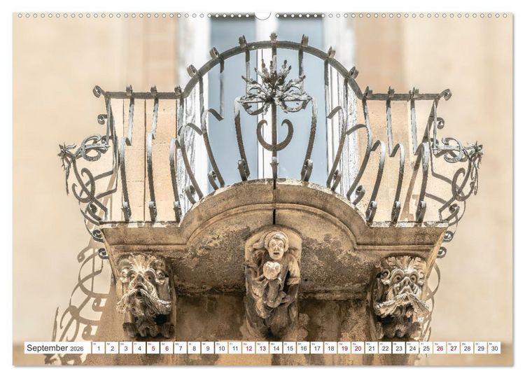 Produktbild: Sizilien - Sp&auml;tbarocke Pracht im Val di Noto (Wandkalender 2026 DIN A2 quer), CALVENDO Monatskalender