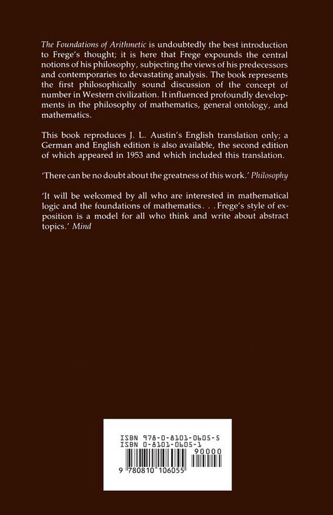 Produktbild: The Foundations of Arithmetic