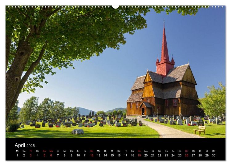 Produktbild: Traumziel Norwegen 2026 (hochwertiger Premium Wandkalender 2026 DIN A2 quer), Kunstdruck in Hochglanz