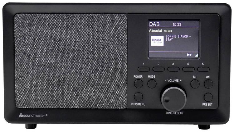 Produktbild: Soundmaster DAB+/UKW RDS Radio DAB350SW sw
