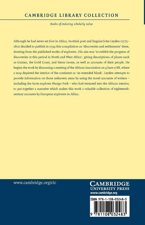 Produktbild: A Historical and Philosophical Sketch of the Discoveries and Settlements of the Europeans in Northern and Western Africa, at the Close of the Eighte