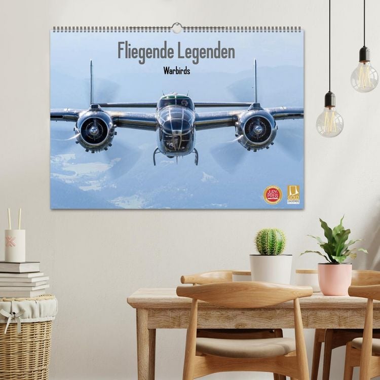 Produktbild: Fliegende Legenden - Warbirds (Wandkalender 2026 DIN A2 quer), CALVENDO Monatskalender