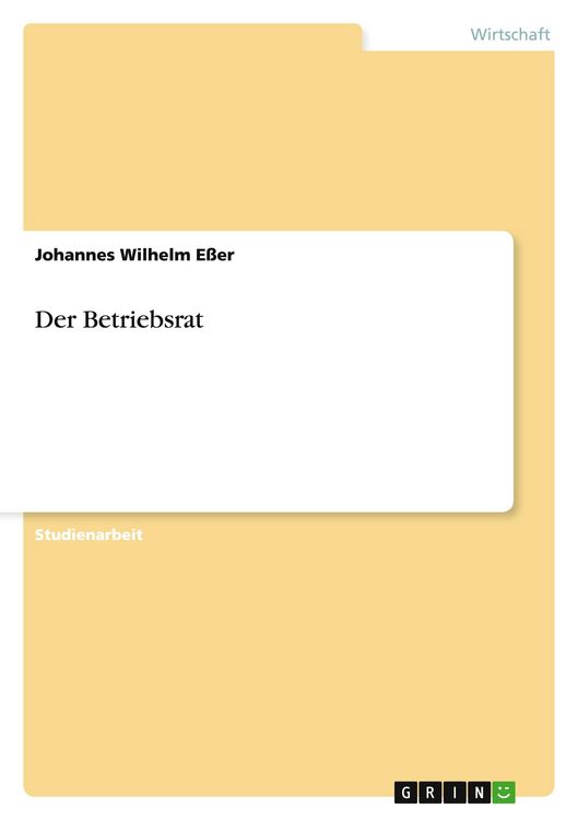 Produktbild: Der Betriebsrat