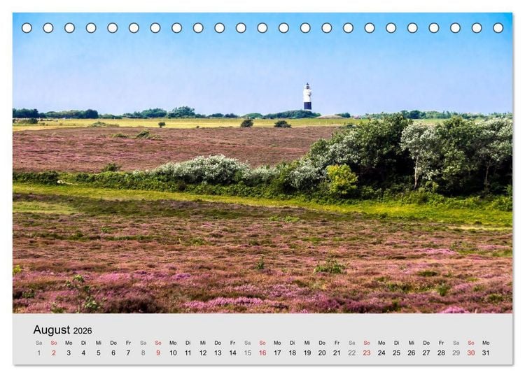 Produktbild: Sylt mein Inselblick (Tischkalender 2026 DIN A5 quer), CALVENDO Monatskalender