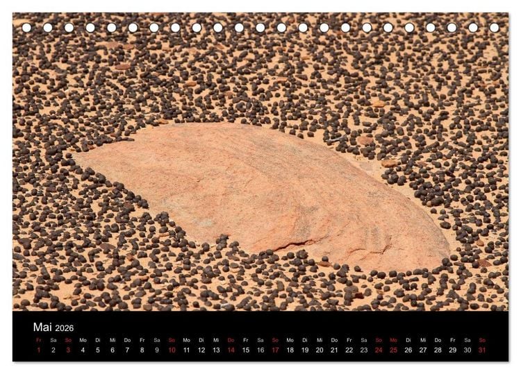 Produktbild: Sand und Stein 2026 (Tischkalender 2026 DIN A5 quer), CALVENDO Monatskalender