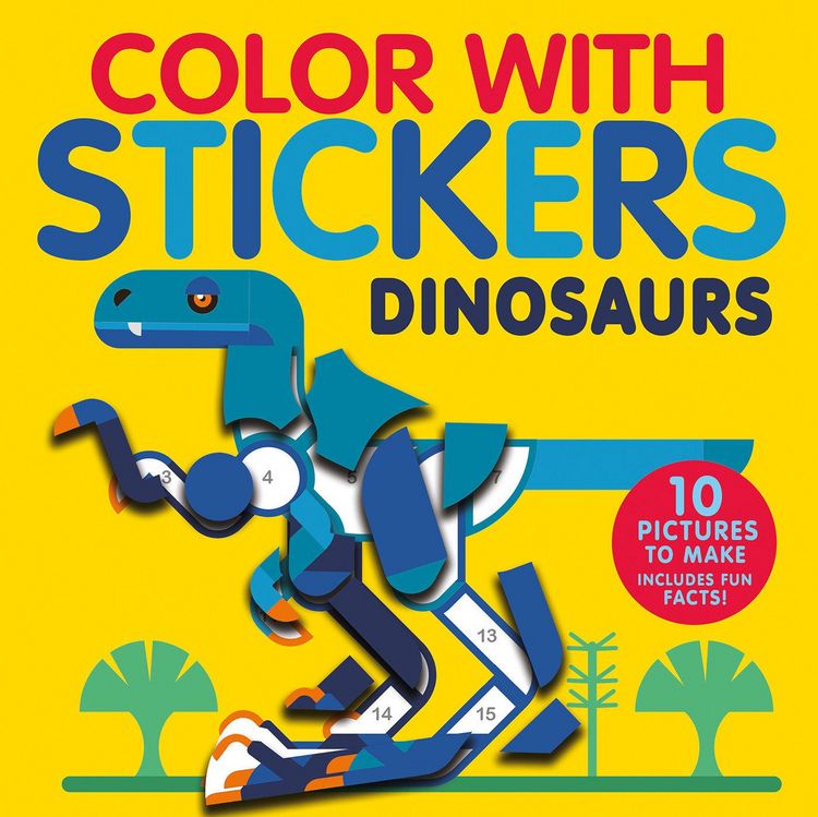 Produktbild: Color with Stickers: Dinosaurs