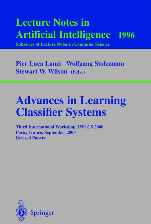 Produktbild: Advances in Learning Classifier Systems