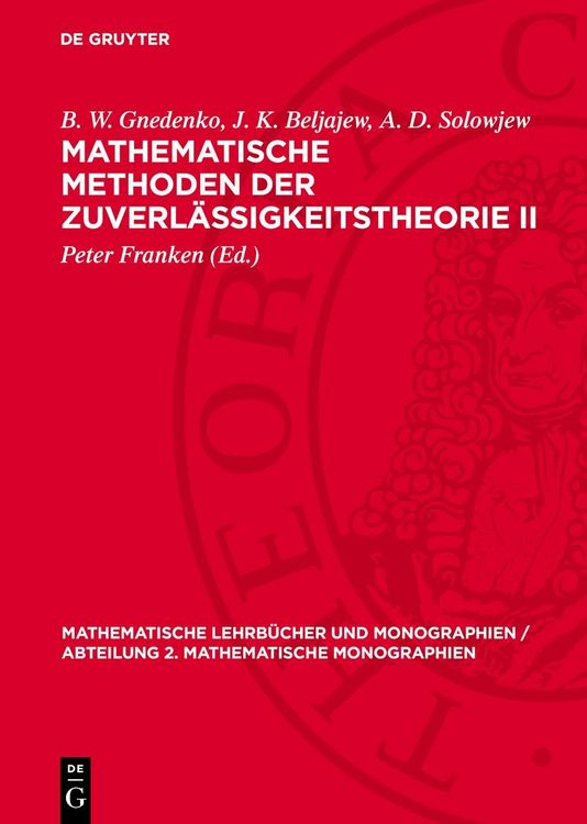 Produktbild: Mathematische Methoden der Zuverl&auml;ssigkeitstheorie II